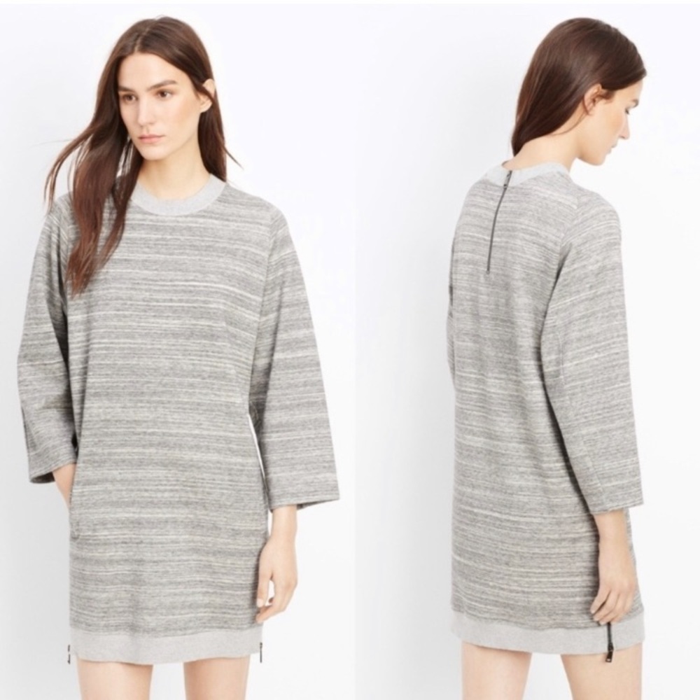 Vince Melange Knit Dress With Side Zips. Size L